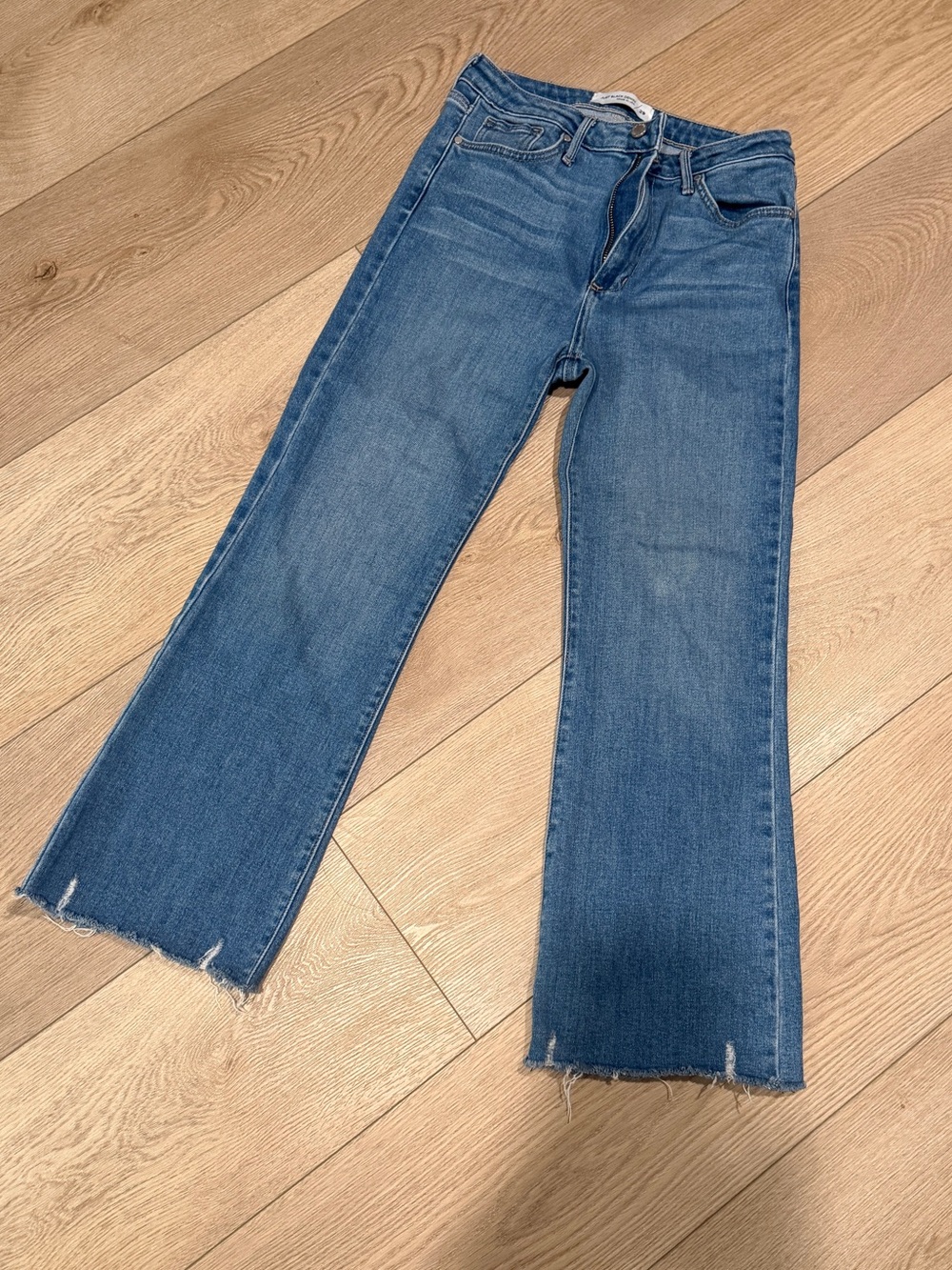 Just Black Classic Blue High-Rise Cropped Straight Jeans 29